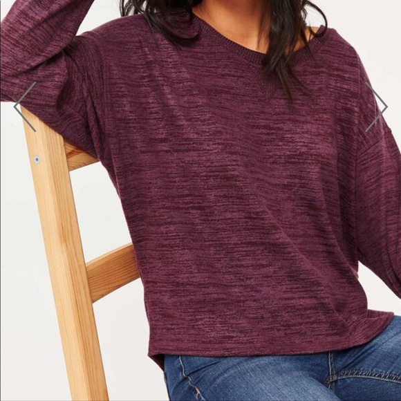 Ardene dolman sleeve pullover sweater.  Pink, S. - Picture 10 of 15